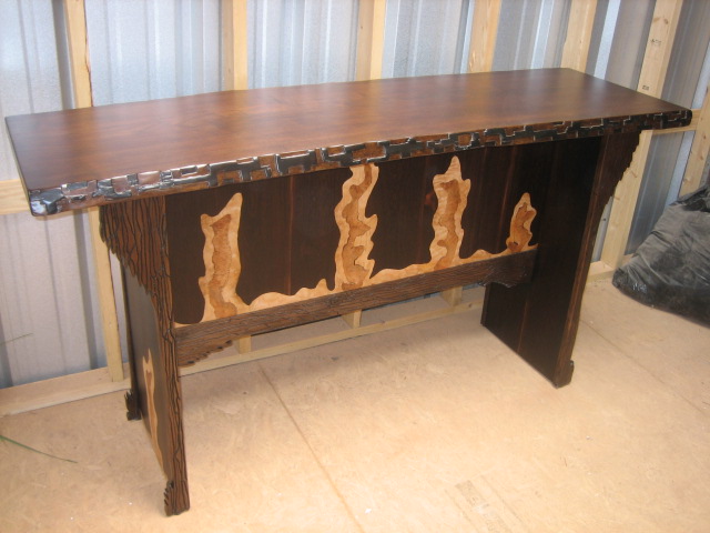 Walnut Console